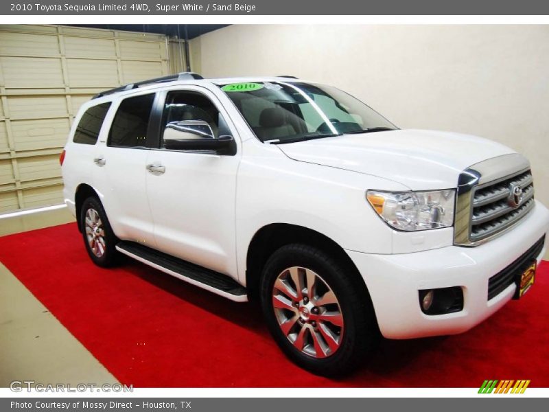 Super White / Sand Beige 2010 Toyota Sequoia Limited 4WD