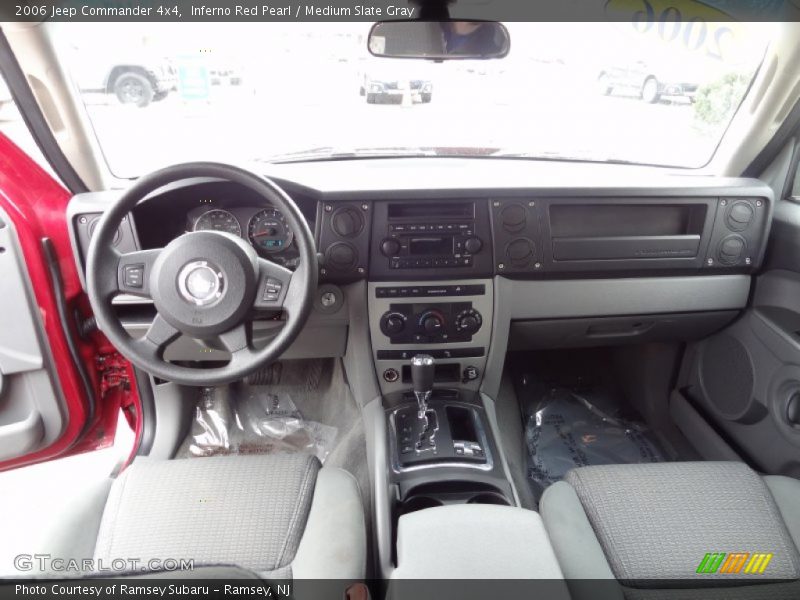 Inferno Red Pearl / Medium Slate Gray 2006 Jeep Commander 4x4
