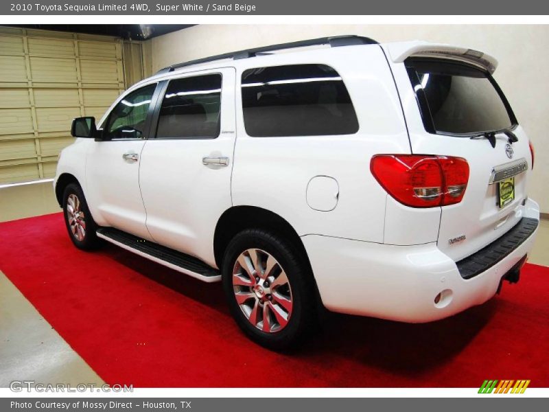 Super White / Sand Beige 2010 Toyota Sequoia Limited 4WD