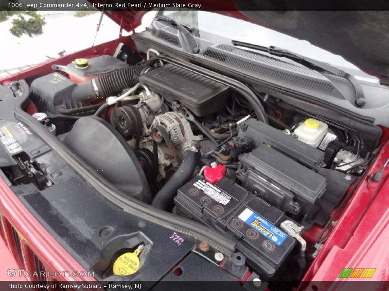 Inferno Red Pearl / Medium Slate Gray 2006 Jeep Commander 4x4