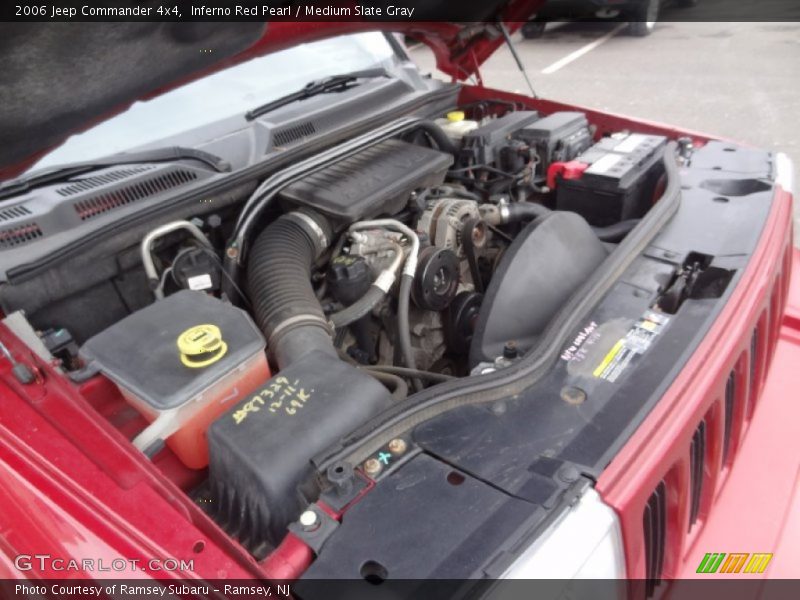 Inferno Red Pearl / Medium Slate Gray 2006 Jeep Commander 4x4