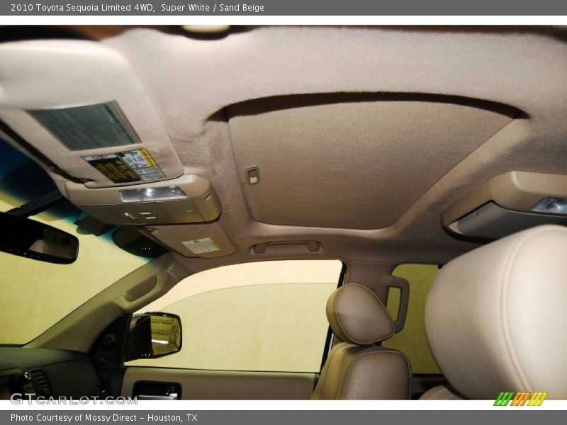Super White / Sand Beige 2010 Toyota Sequoia Limited 4WD