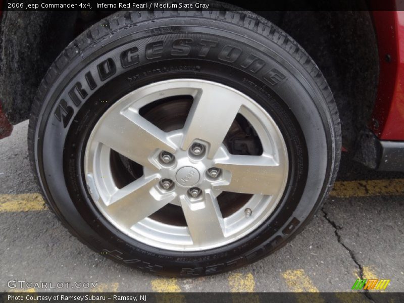 Inferno Red Pearl / Medium Slate Gray 2006 Jeep Commander 4x4
