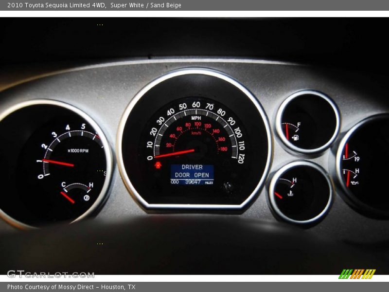 Super White / Sand Beige 2010 Toyota Sequoia Limited 4WD