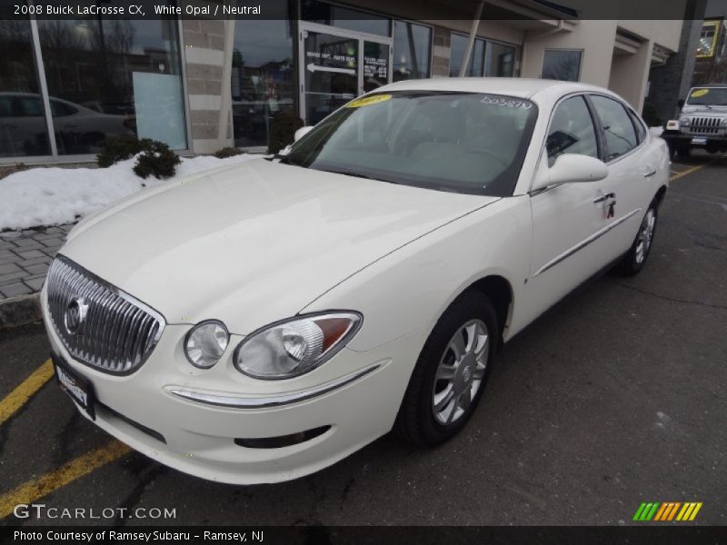 White Opal / Neutral 2008 Buick LaCrosse CX