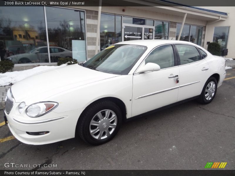 White Opal / Neutral 2008 Buick LaCrosse CX