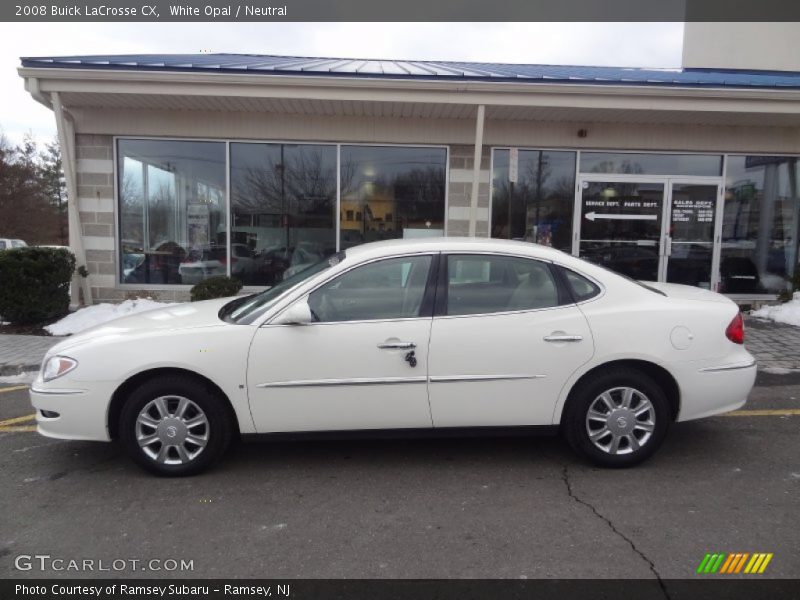 White Opal / Neutral 2008 Buick LaCrosse CX
