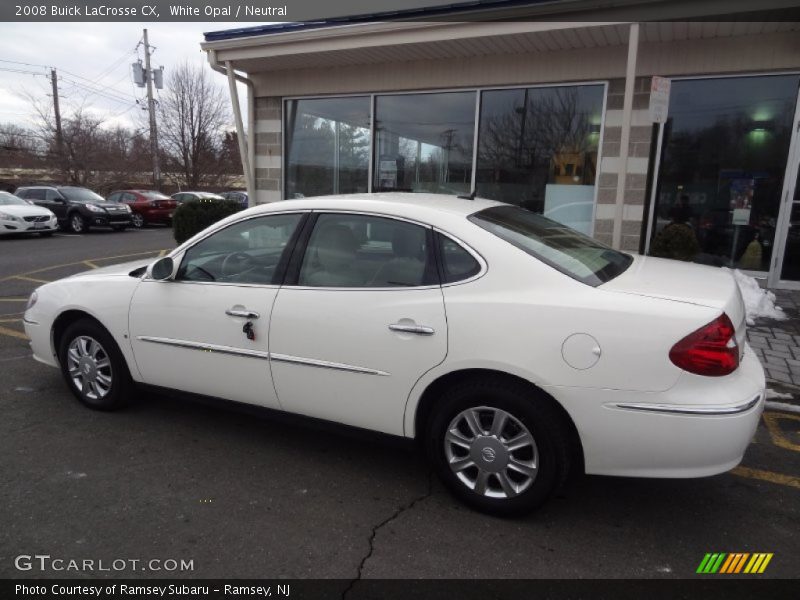 White Opal / Neutral 2008 Buick LaCrosse CX