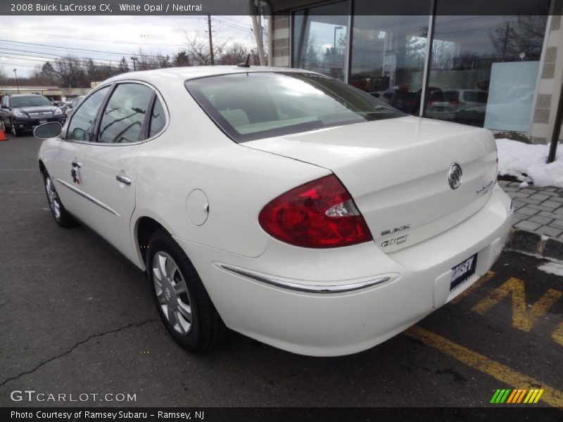 White Opal / Neutral 2008 Buick LaCrosse CX