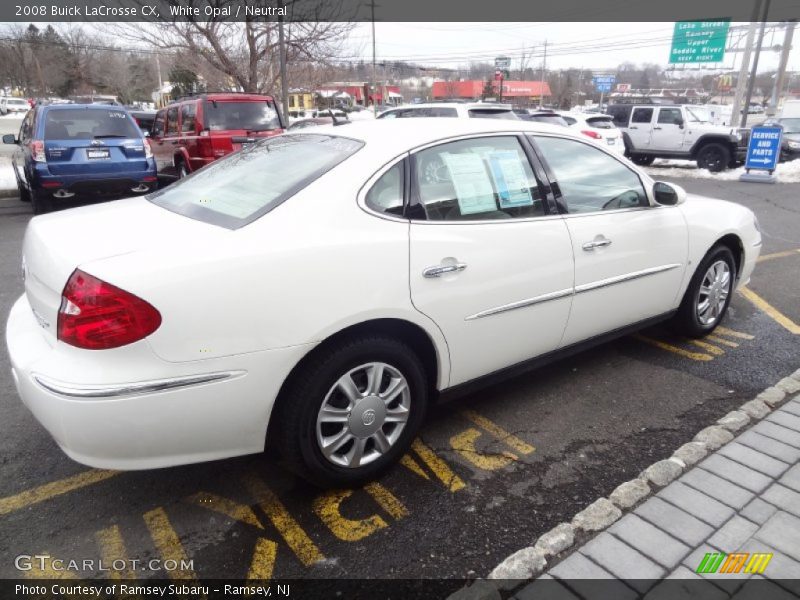 White Opal / Neutral 2008 Buick LaCrosse CX