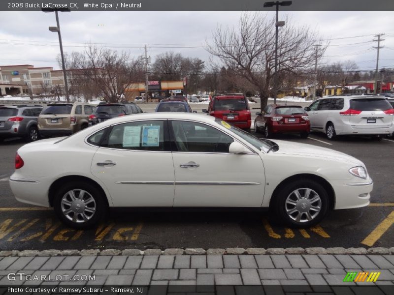 White Opal / Neutral 2008 Buick LaCrosse CX