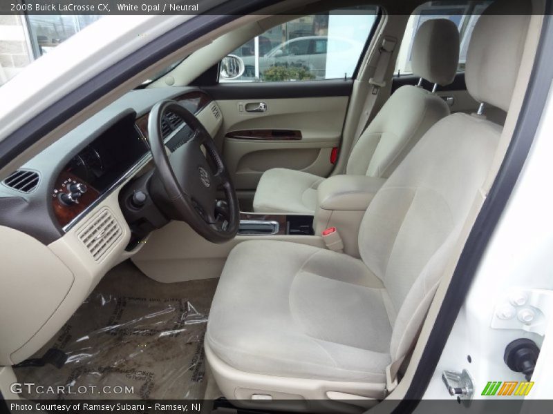White Opal / Neutral 2008 Buick LaCrosse CX
