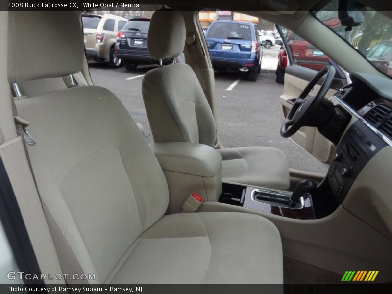 White Opal / Neutral 2008 Buick LaCrosse CX