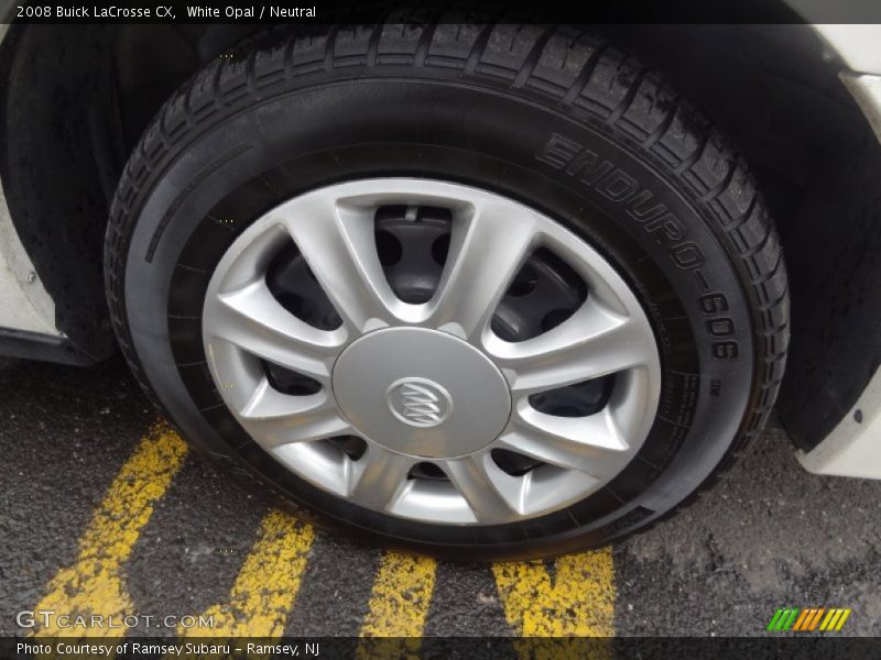 White Opal / Neutral 2008 Buick LaCrosse CX