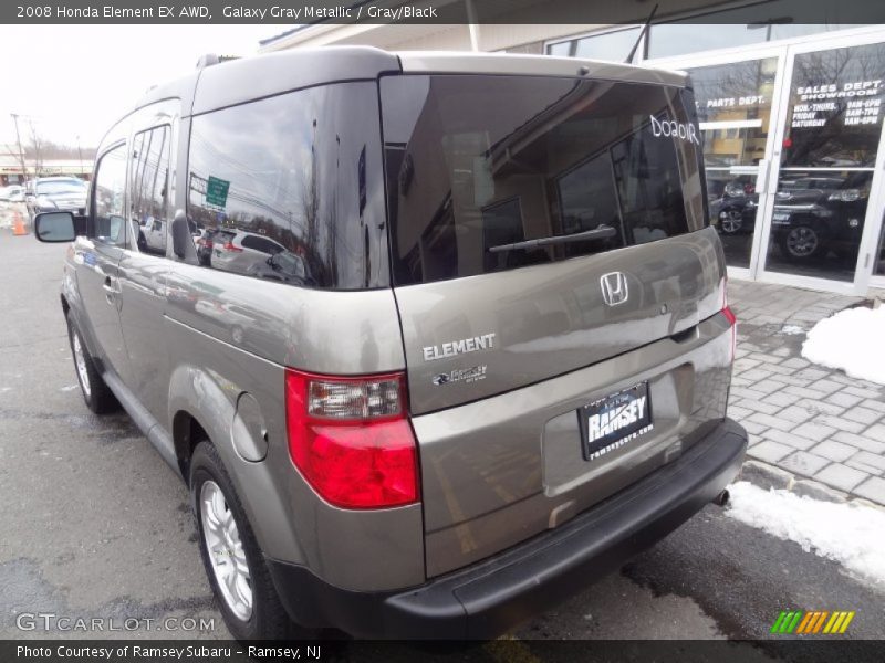 Galaxy Gray Metallic / Gray/Black 2008 Honda Element EX AWD