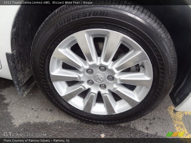  2011 Sienna Limited AWD Wheel