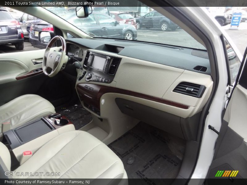 Dashboard of 2011 Sienna Limited AWD