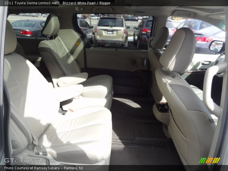 Blizzard White Pearl / Bisque 2011 Toyota Sienna Limited AWD
