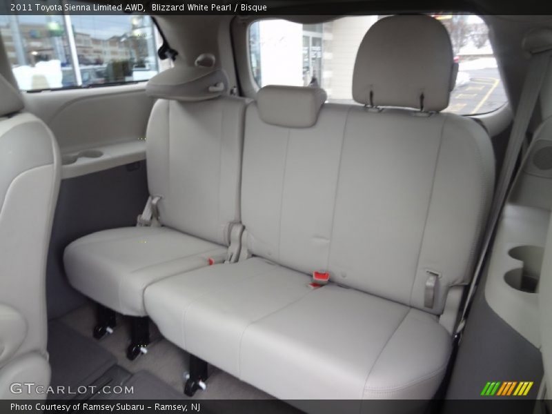 Rear Seat of 2011 Sienna Limited AWD