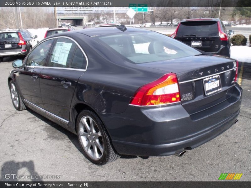 Seville Grey Metallic / Anthracite 2010 Volvo S80 T6 AWD