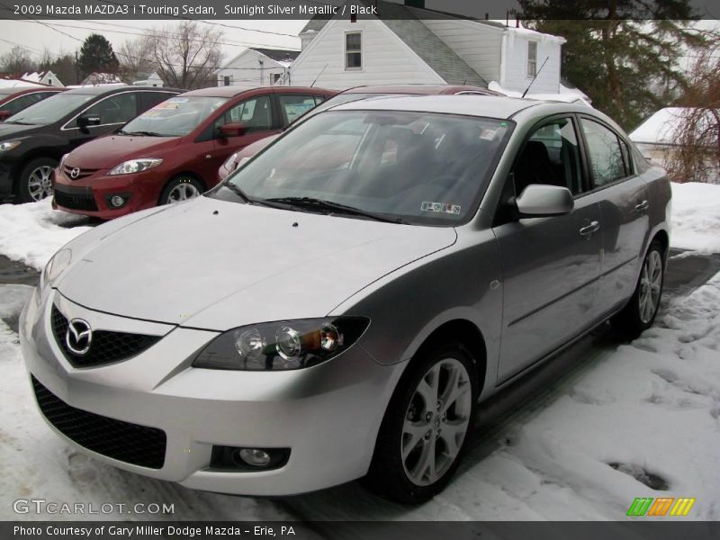 Sunlight Silver Metallic / Black 2009 Mazda MAZDA3 i Touring Sedan
