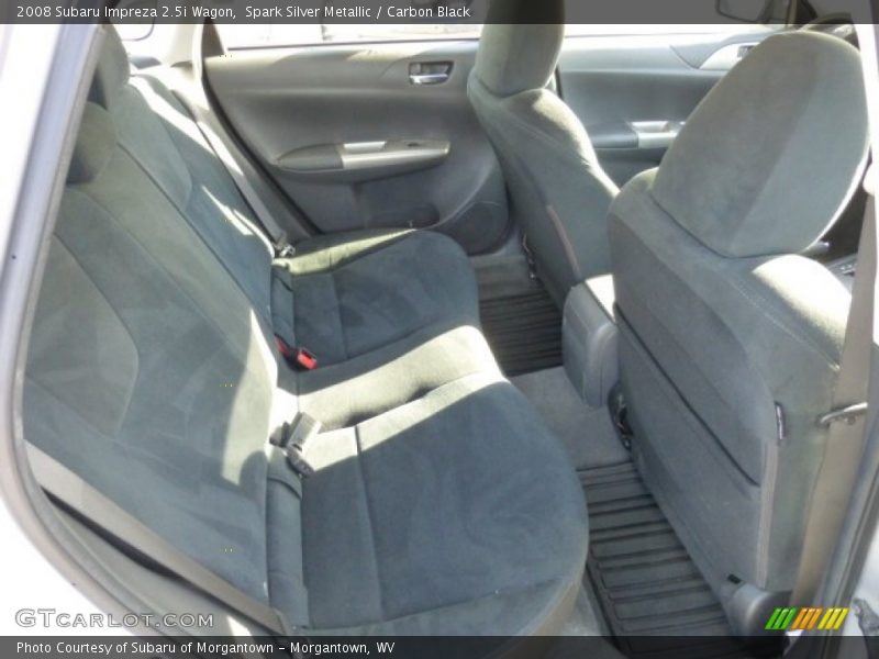 Rear Seat of 2008 Impreza 2.5i Wagon