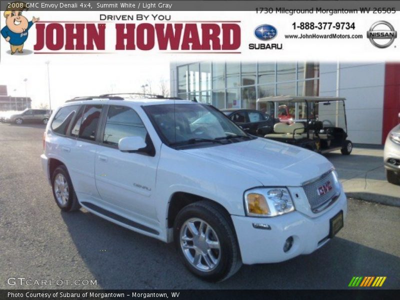 Summit White / Light Gray 2008 GMC Envoy Denali 4x4