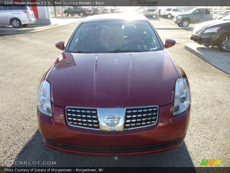 Red Opulence Metallic / Black 2005 Nissan Maxima 3.5 SL