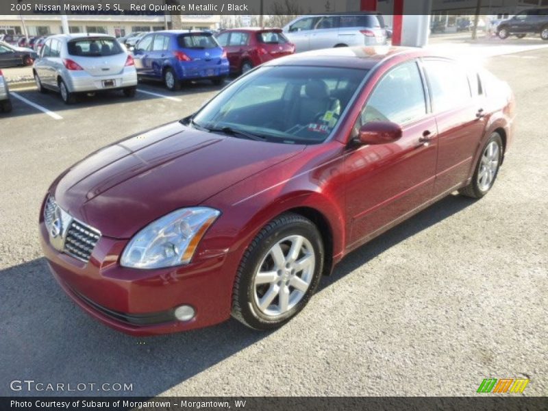 Red Opulence Metallic / Black 2005 Nissan Maxima 3.5 SL