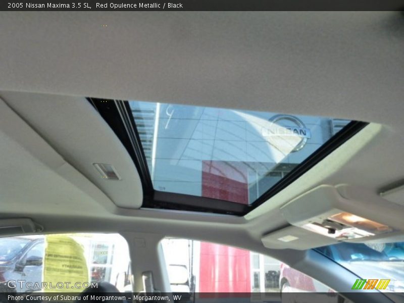 Red Opulence Metallic / Black 2005 Nissan Maxima 3.5 SL