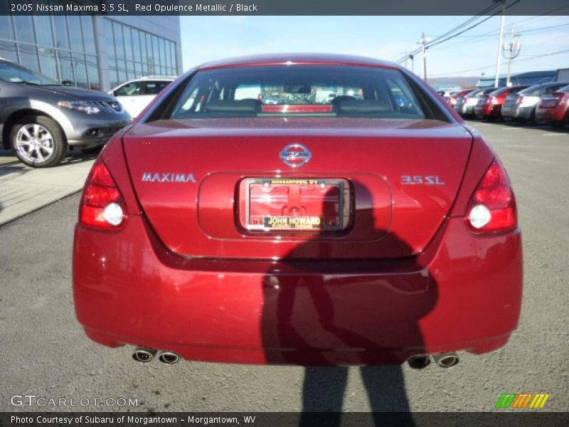 Red Opulence Metallic / Black 2005 Nissan Maxima 3.5 SL