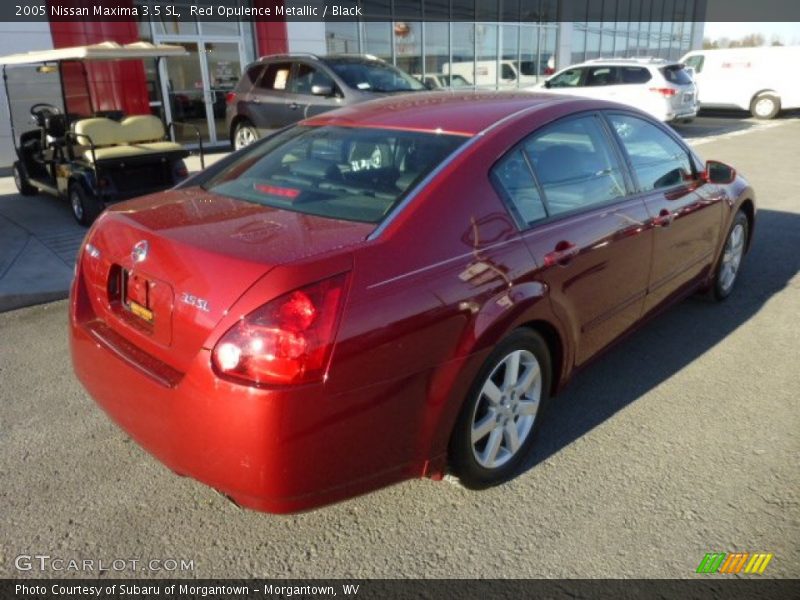 Red Opulence Metallic / Black 2005 Nissan Maxima 3.5 SL