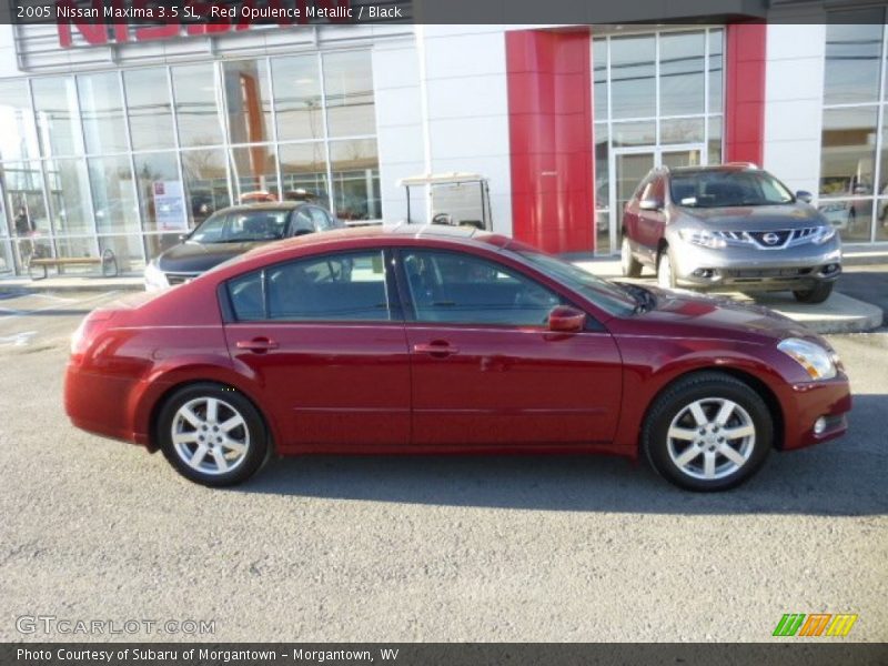 Red Opulence Metallic / Black 2005 Nissan Maxima 3.5 SL