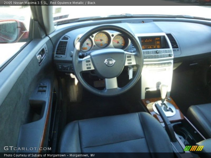 Red Opulence Metallic / Black 2005 Nissan Maxima 3.5 SL