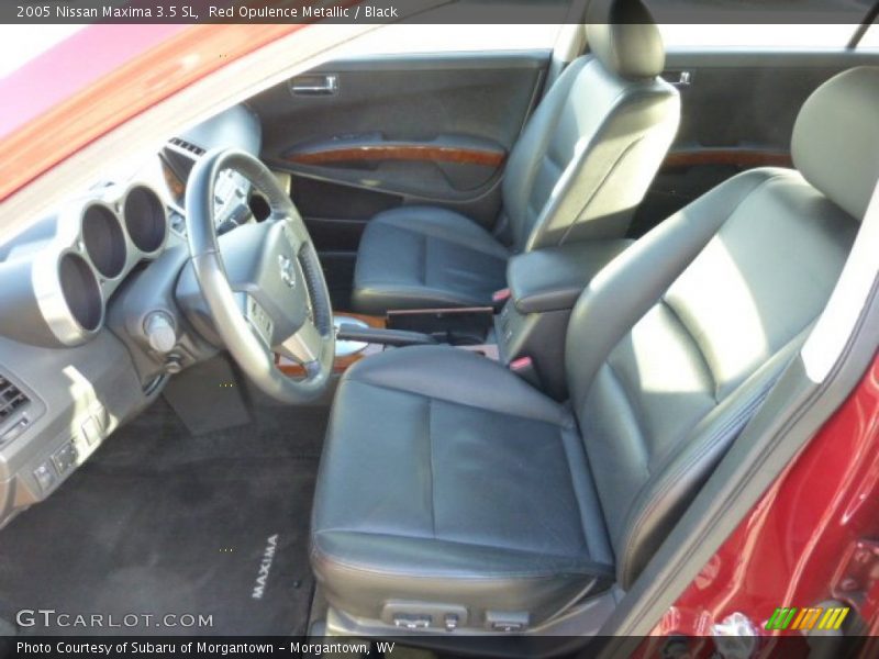 Red Opulence Metallic / Black 2005 Nissan Maxima 3.5 SL