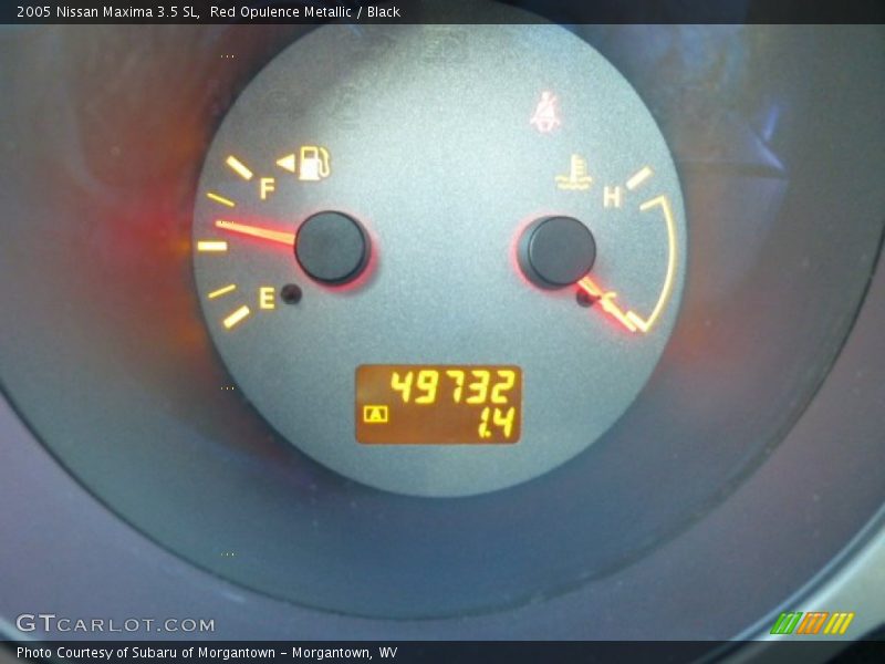 Red Opulence Metallic / Black 2005 Nissan Maxima 3.5 SL