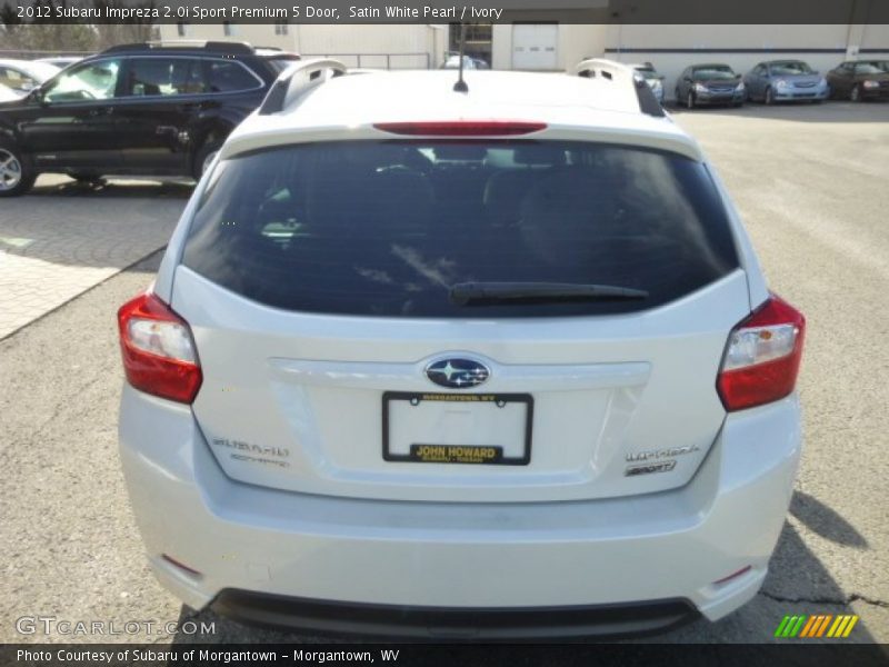 Satin White Pearl / Ivory 2012 Subaru Impreza 2.0i Sport Premium 5 Door