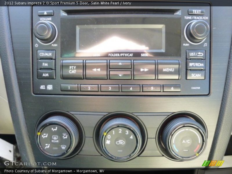 Controls of 2012 Impreza 2.0i Sport Premium 5 Door