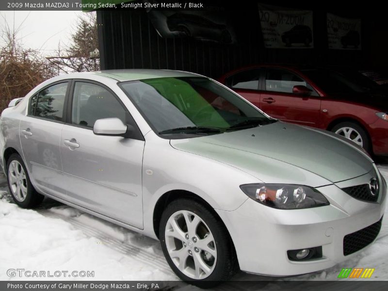 Sunlight Silver Metallic / Black 2009 Mazda MAZDA3 i Touring Sedan