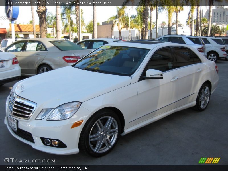 Arctic White / Almond Beige 2010 Mercedes-Benz E 350 Sedan