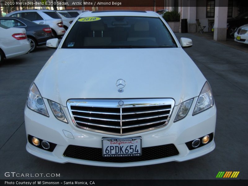 Arctic White / Almond Beige 2010 Mercedes-Benz E 350 Sedan