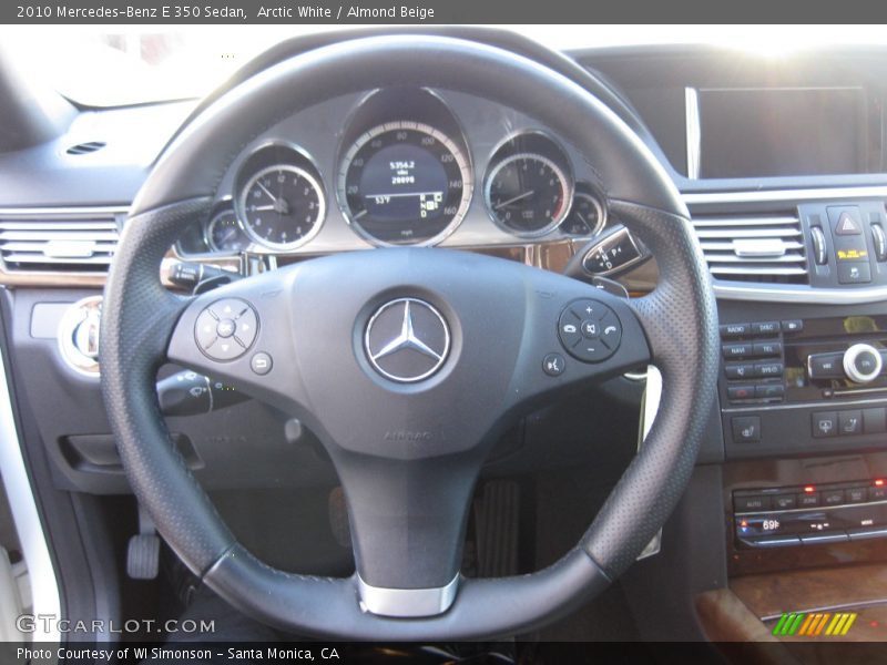 Arctic White / Almond Beige 2010 Mercedes-Benz E 350 Sedan