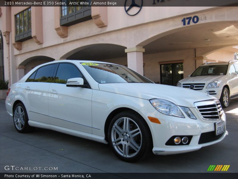 Arctic White / Almond Beige 2010 Mercedes-Benz E 350 Sedan