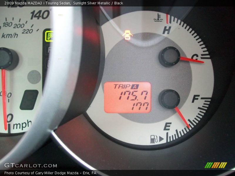 Sunlight Silver Metallic / Black 2009 Mazda MAZDA3 i Touring Sedan