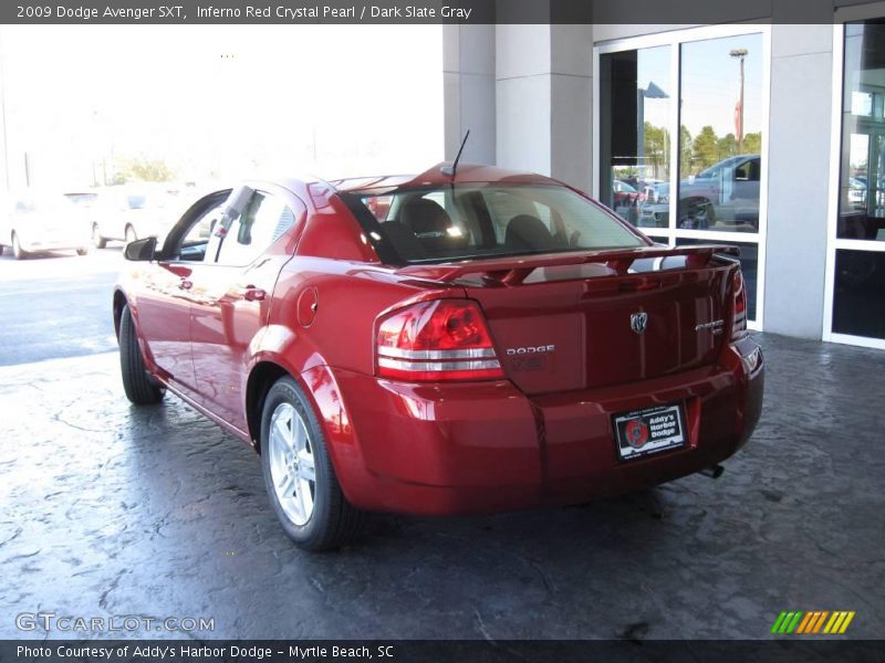 Inferno Red Crystal Pearl / Dark Slate Gray 2009 Dodge Avenger SXT