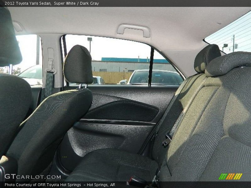 Super White / Dark Gray 2012 Toyota Yaris Sedan