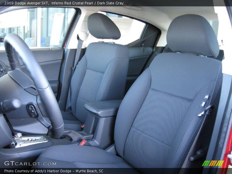 Inferno Red Crystal Pearl / Dark Slate Gray 2009 Dodge Avenger SXT