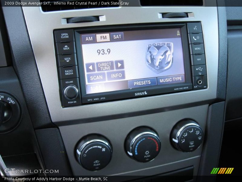Inferno Red Crystal Pearl / Dark Slate Gray 2009 Dodge Avenger SXT