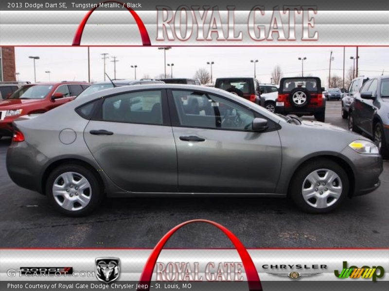 Tungsten Metallic / Black 2013 Dodge Dart SE