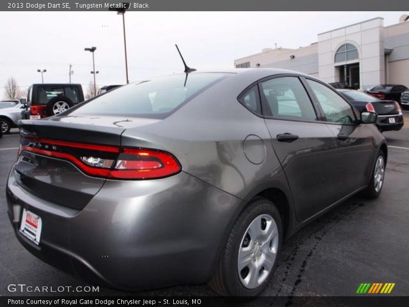 Tungsten Metallic / Black 2013 Dodge Dart SE